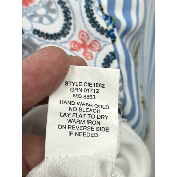 Fig and Flower Anthropologie Boho Floral Mini Tunic Dress Small Bell Sleeve - Picture 5 of 5